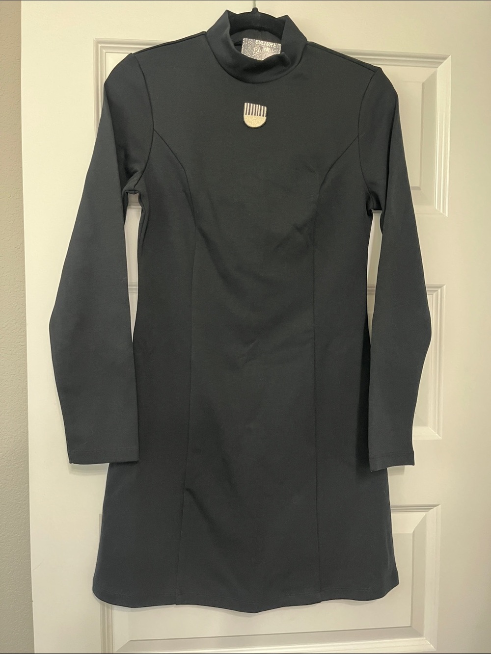 Target Black Long Sleeve Mock Neck Dress